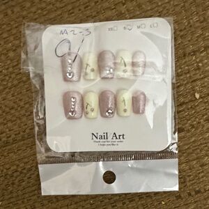 Elegant Pink and Cream Nail Art Set